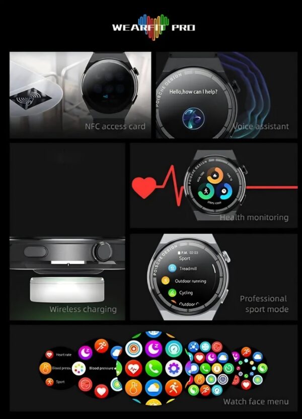 Smartwatch Gt3 max elegante premium - Imagen 9